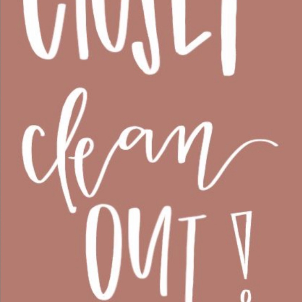Closet Clean Out NOW